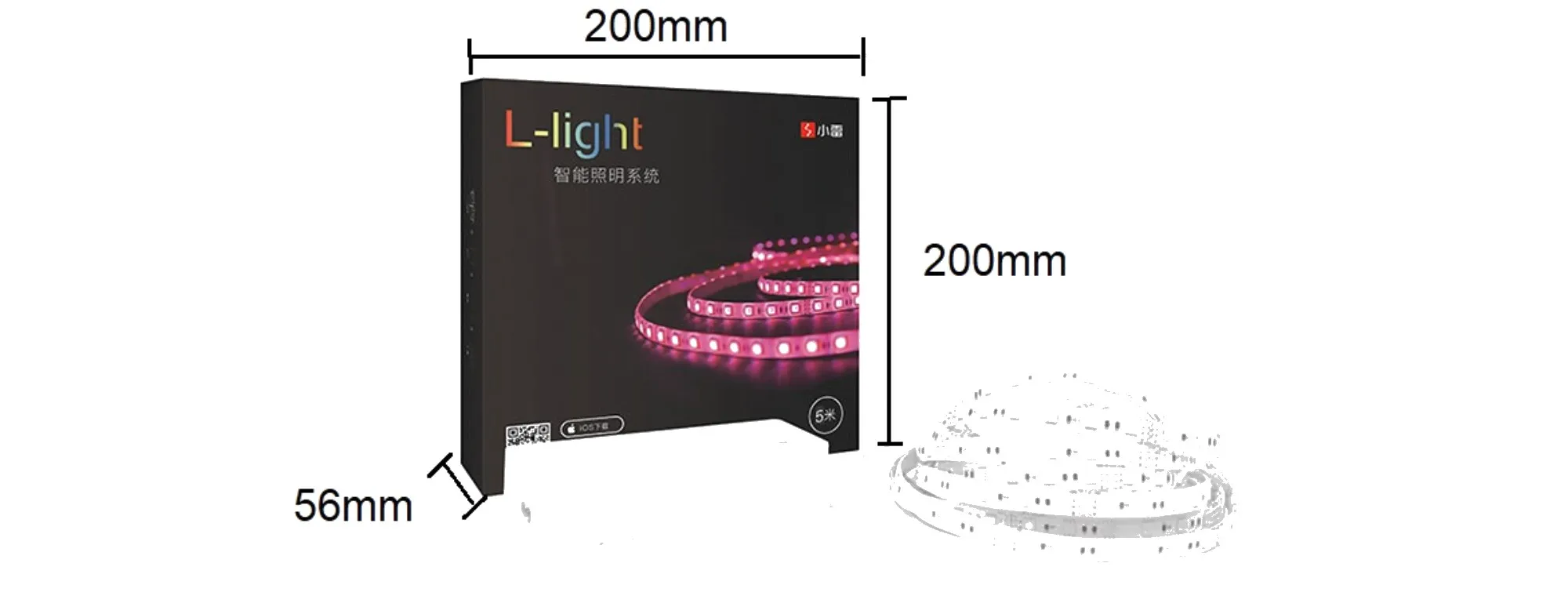 2.4GHz Wi-Fi, 802. 11b/g/n RGB LED strip Kit, Plug and Play, 5m, 5050 LED, 57.6W, 100-240Vac, IP20. WF60RGB-5M  LTECH Wireless Receiver